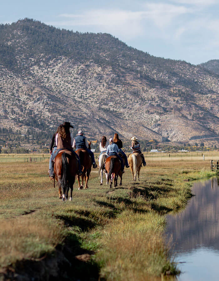 horseback riding with bader ranch trail co in gardnerville nevada