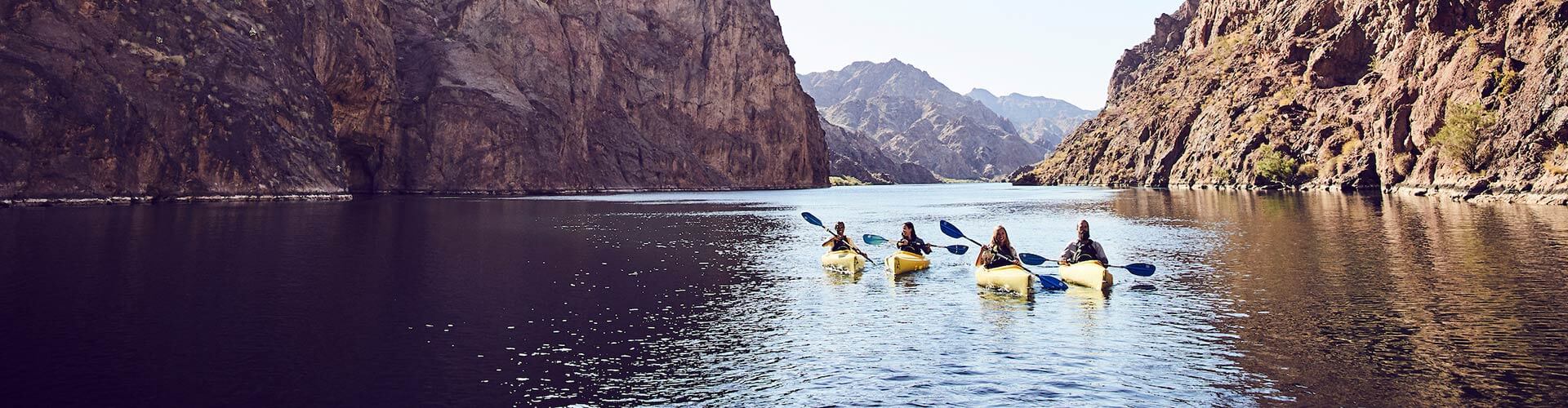 kayaking the black canyon water trail on the colorado river in nevada