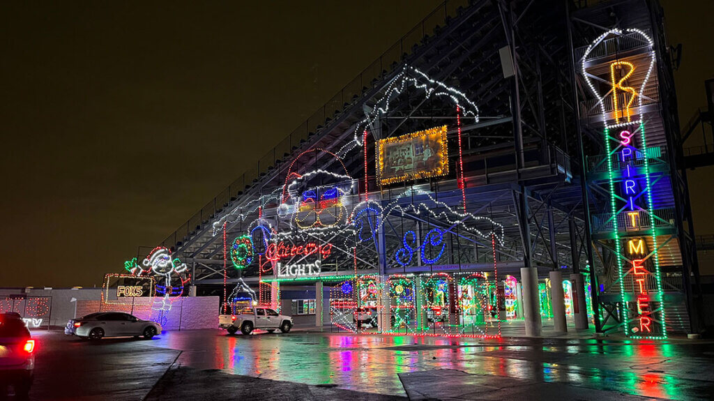 christmas things to do at glittering lights at las vegas motor speedway nevada