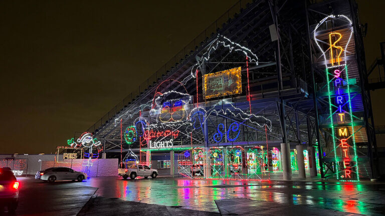 christmas things to do at glittering lights at las vegas motor speedway nevada