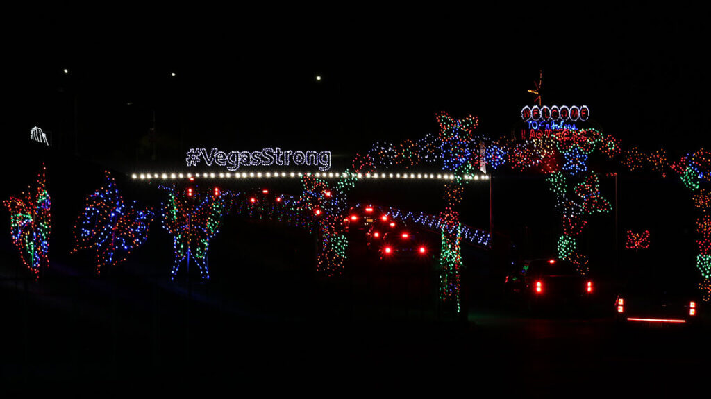 drive-thru glittering lights at las vegas motor speedway nevada for christmas