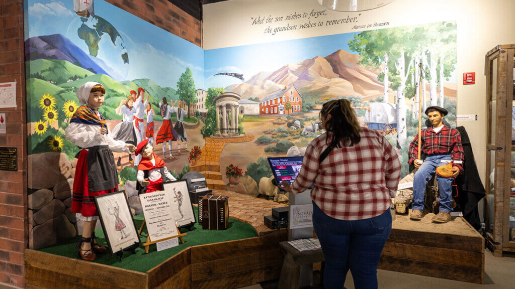 basque exhibit inside the humboldt museum in winnemucca nevada