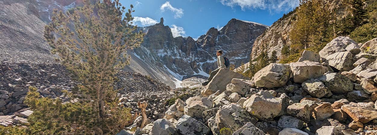 hiker at great basin national park