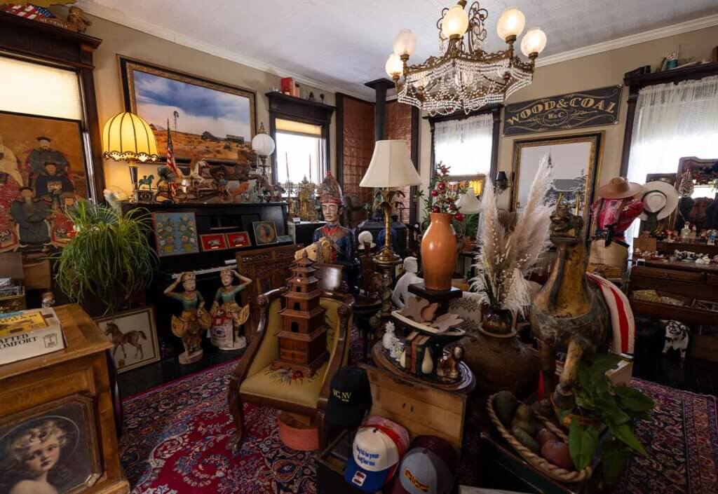 interior of antique store in northern nevada