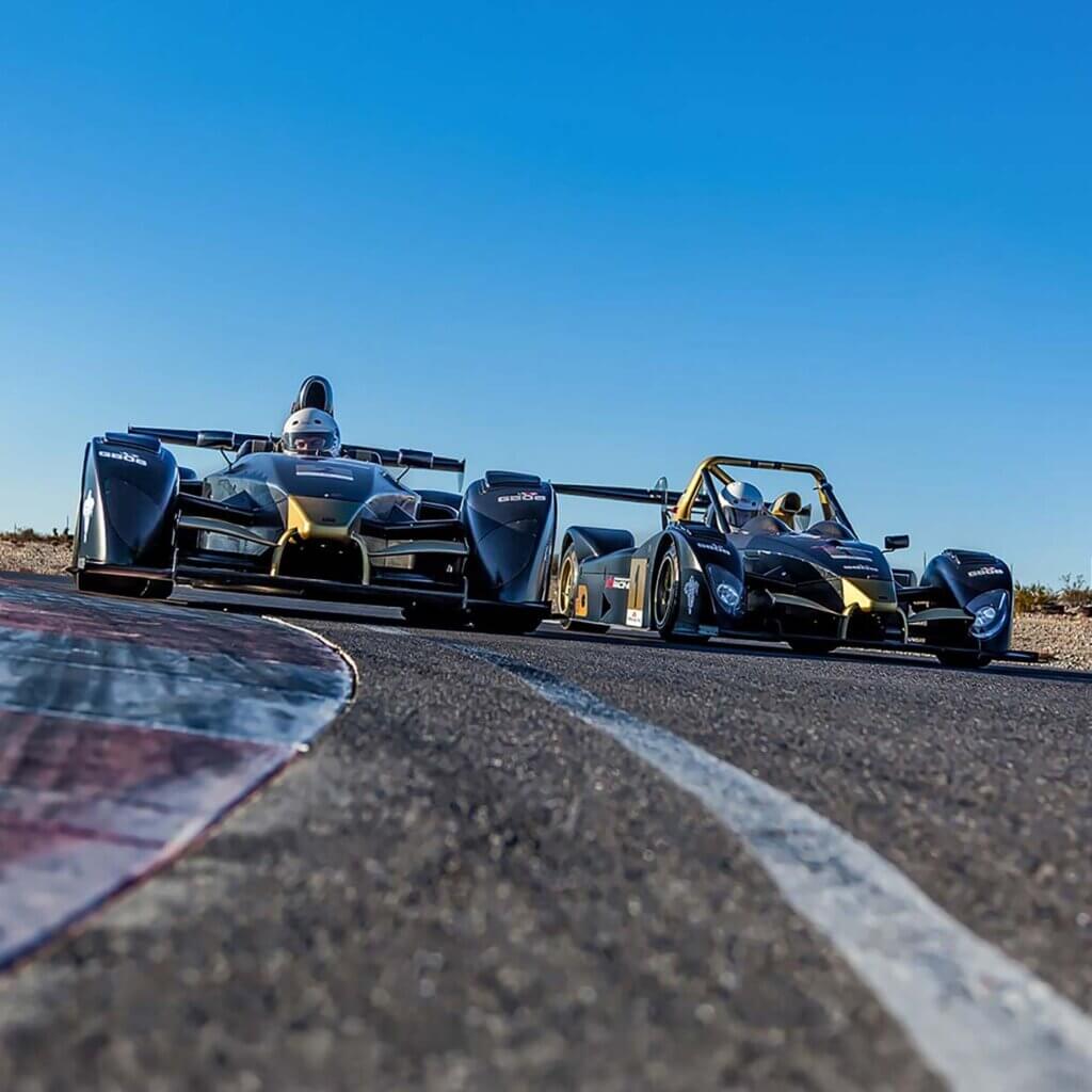 race cars at spring mountain motor resort in southern nevada