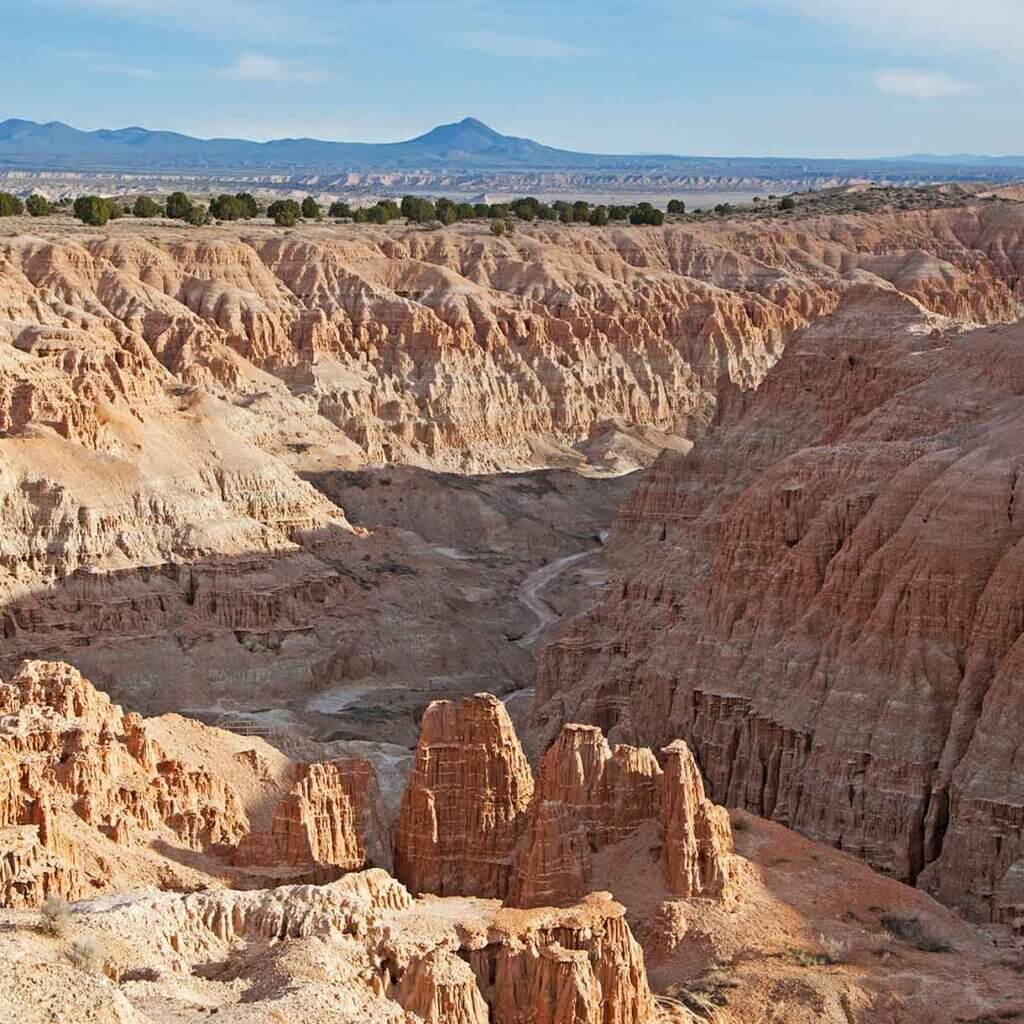view of cathedral gorge nevada state park