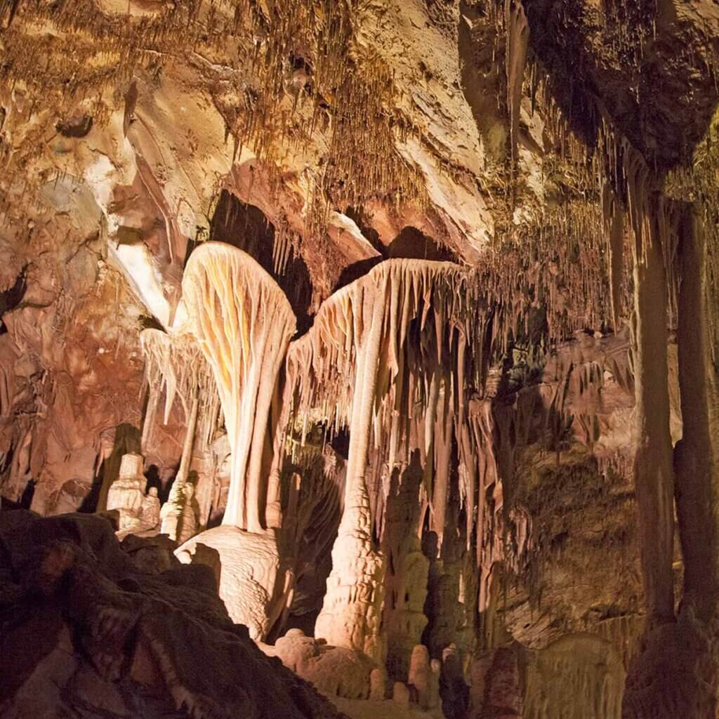 view of formations at lehman caves in nevada