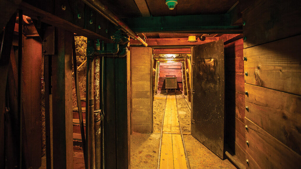 mining tunnel at carson city state museum