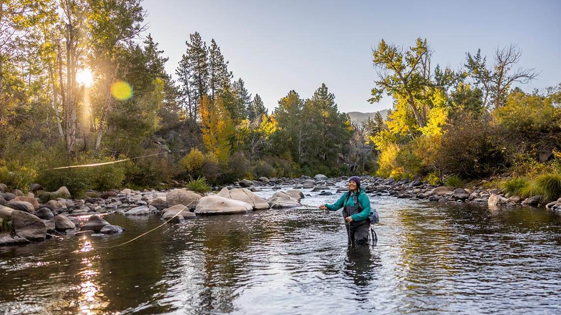 fly fishing at crystal peak park in verdi nevada