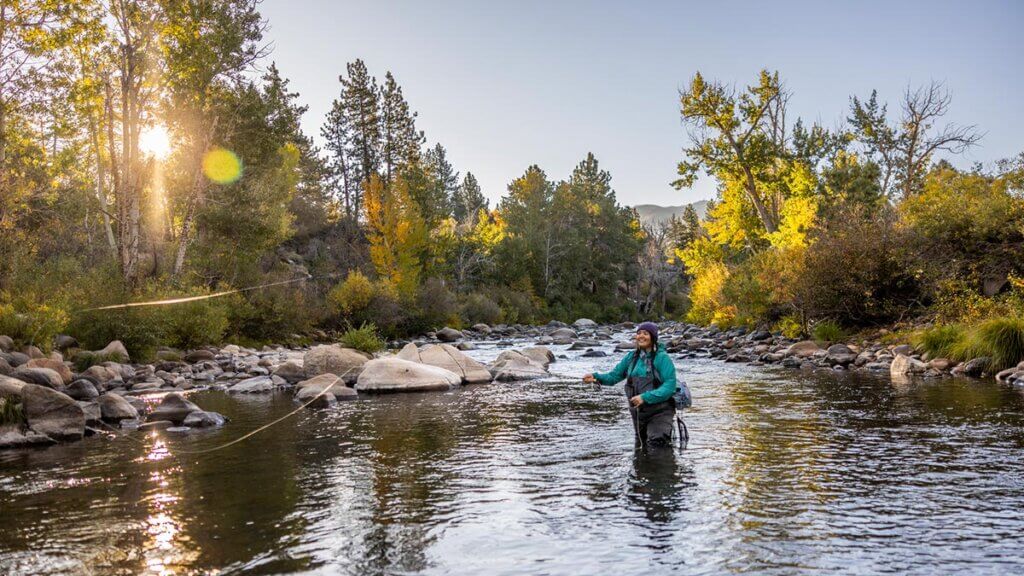 fly fishing at crystal peak park in verdi nevada