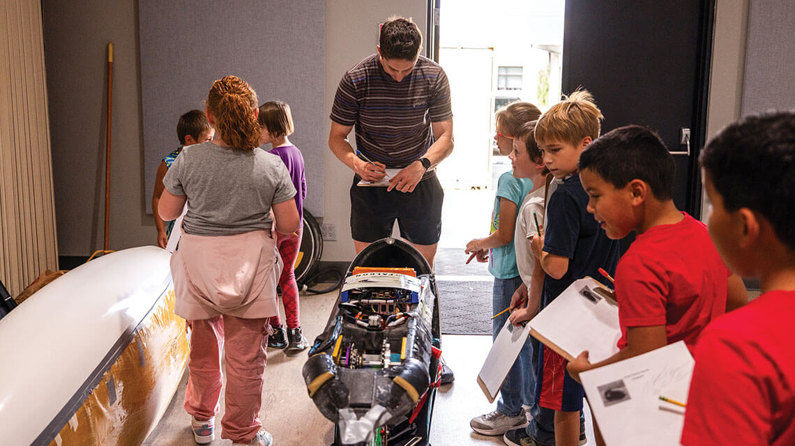 world human powered speed challenge show and shine with students in battle mountain nevada
