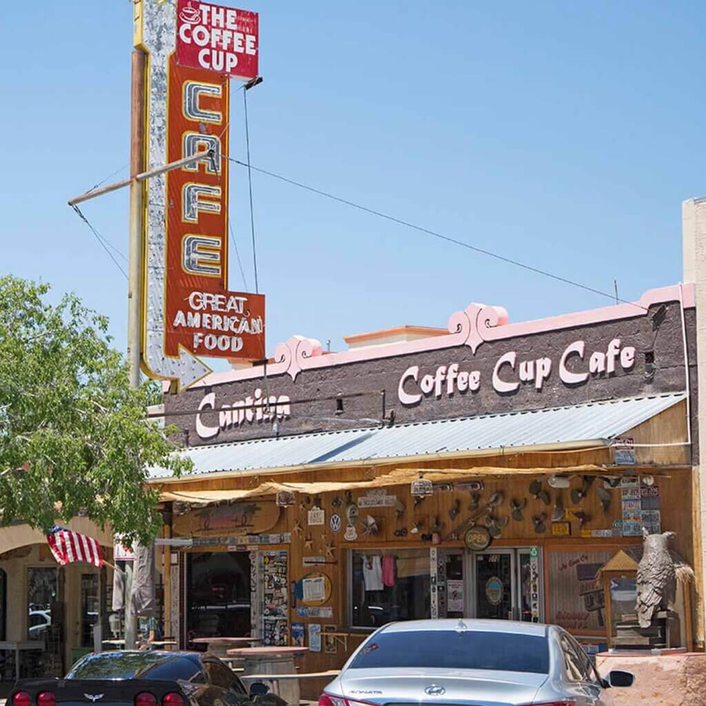 exterior coffee cup cafe in boulder city