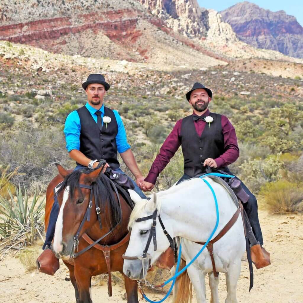 wedding at red rock canyon near las vegas