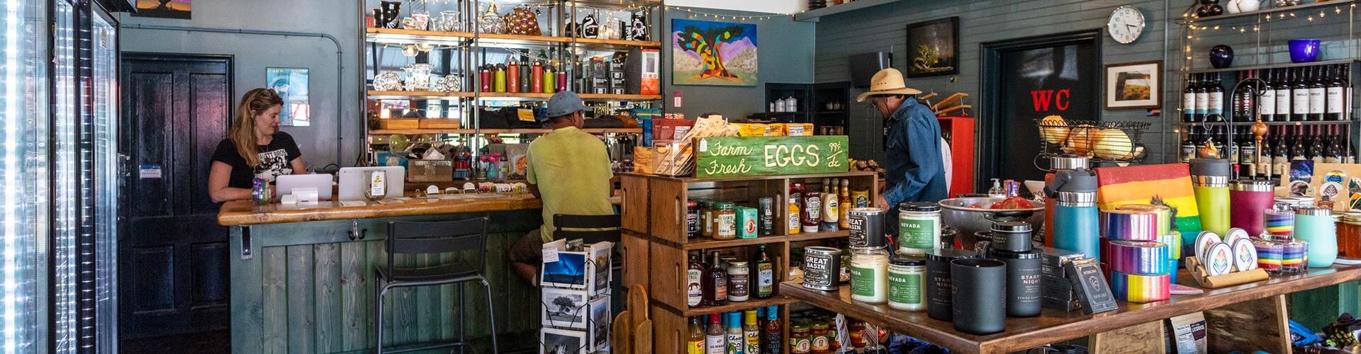 shopping in nevada at bristlecone general store in baker nv