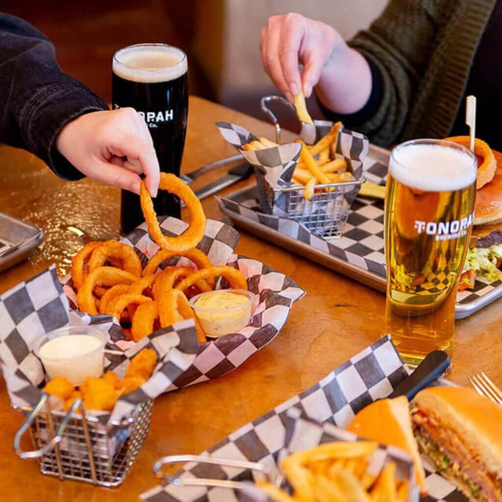 food and drinks served at tonopah brewing co