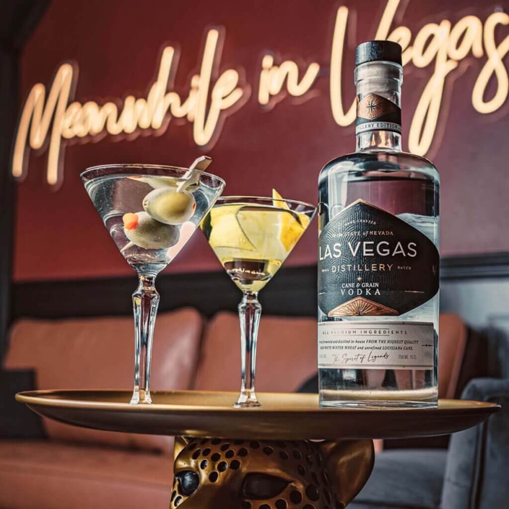 martinis made from las vegas distillery vodka