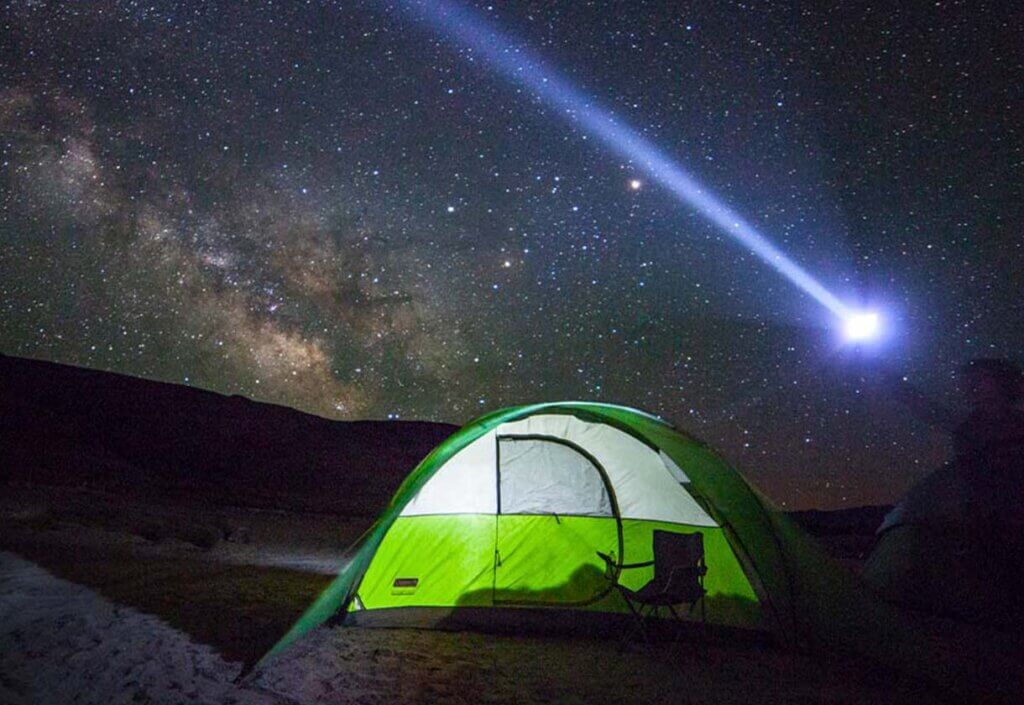 camping and stargazing in nevada