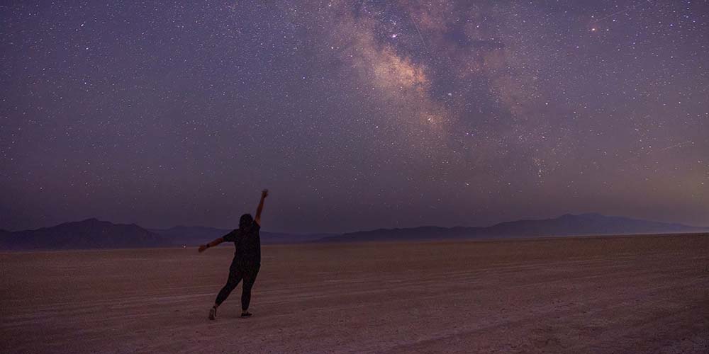 dark skies at black rock desert