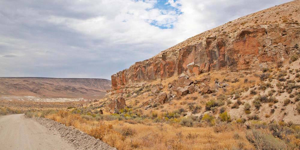 landscape at bonanza opal mines