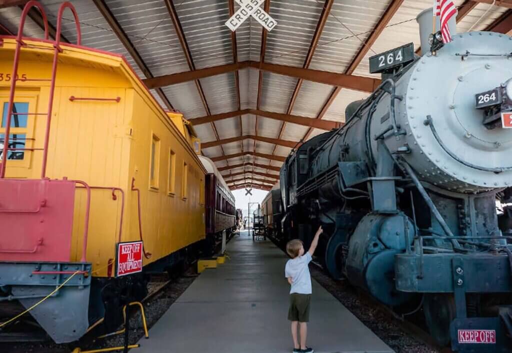 child at boulder city railroad museum