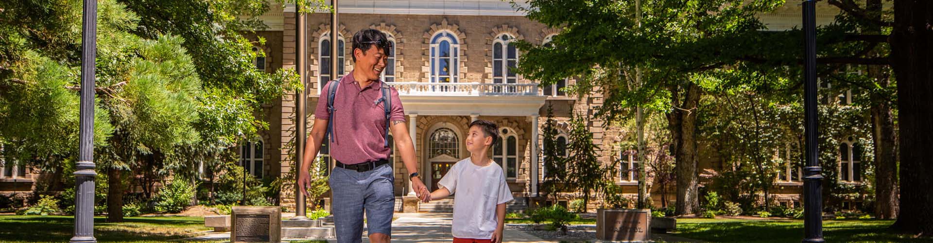 family exploring carson city capitol