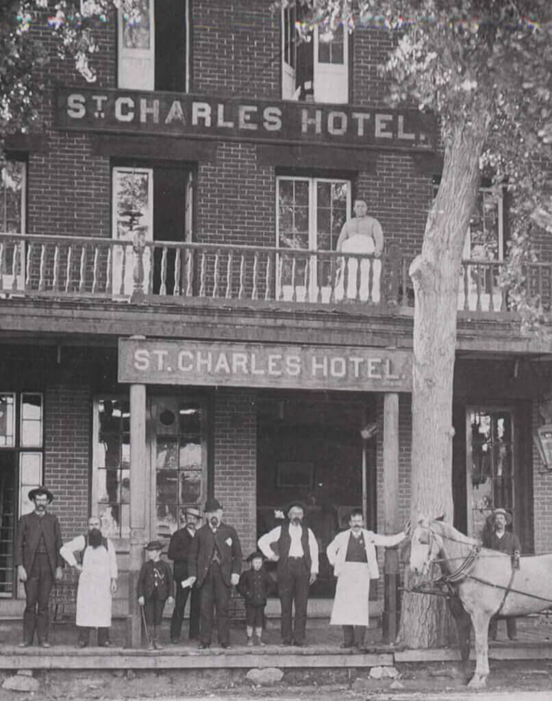 historic image of saint charles hotel in carson city