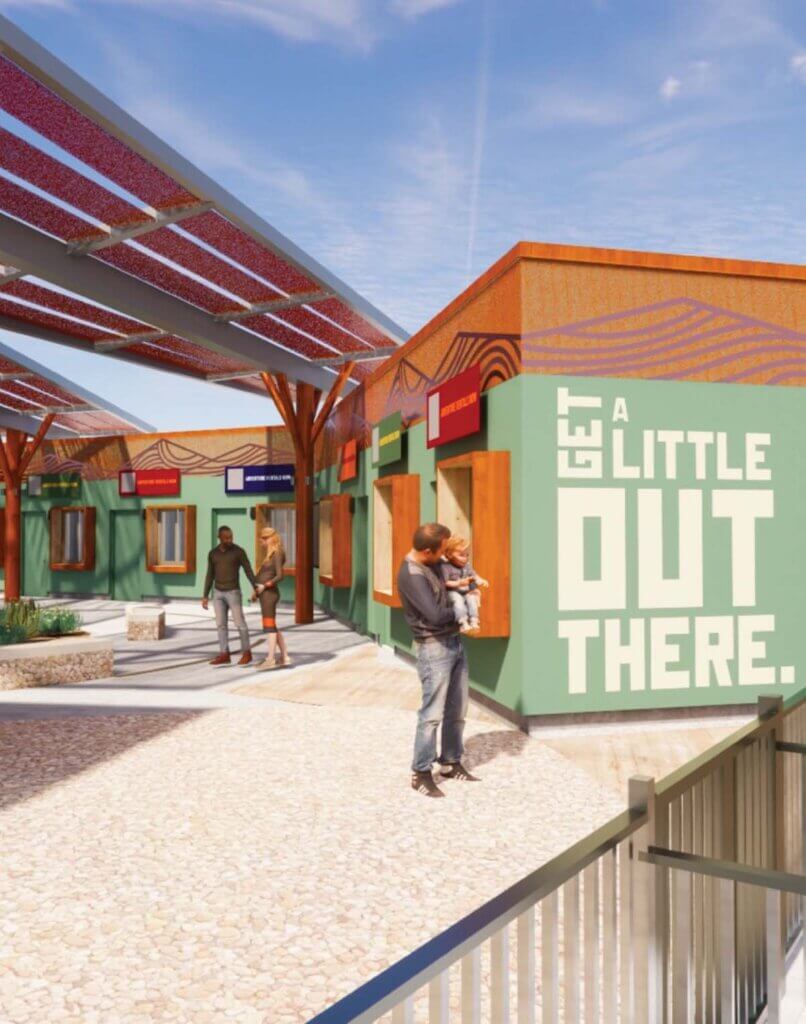 rendering of boulder city adventure center