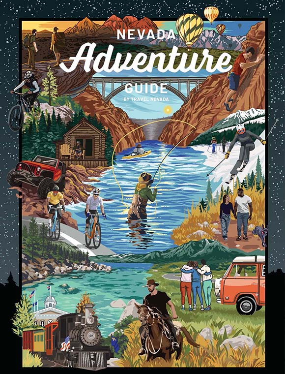 travel nevada adventure guide cover 2026