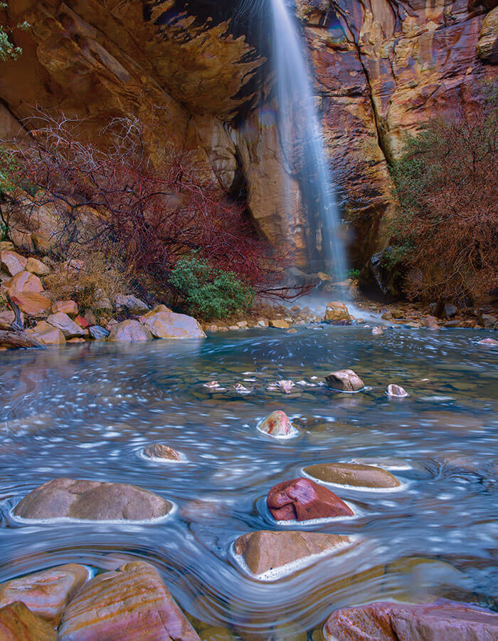 2026 great nevada picture hunt waterscape runner up william carr photo of lost creek waterfall in red rock canyon