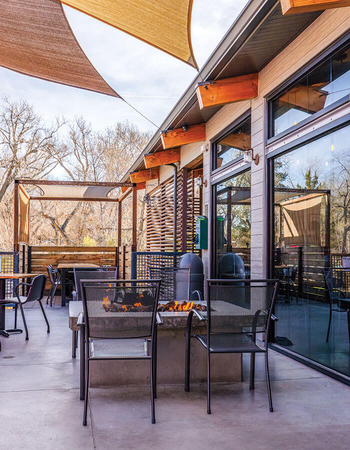 Patio view of Cottonwood Station in Nevada