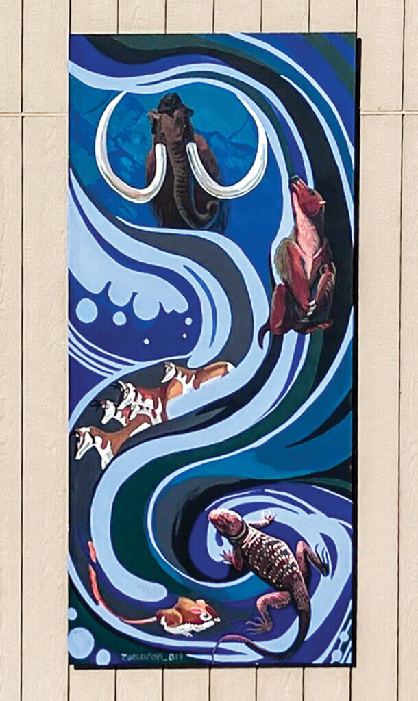 Gerlach Mural The Flow of Time by Zoe Caron