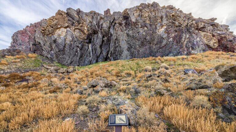 Hidden cave and grimes point in nevada