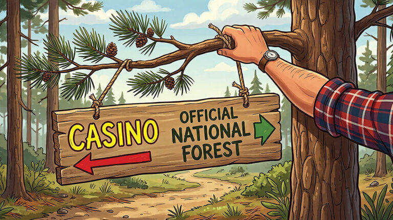 local lore jackpot national forest nevada illustration