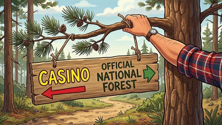 local lore jackpot national forest nevada illustration
