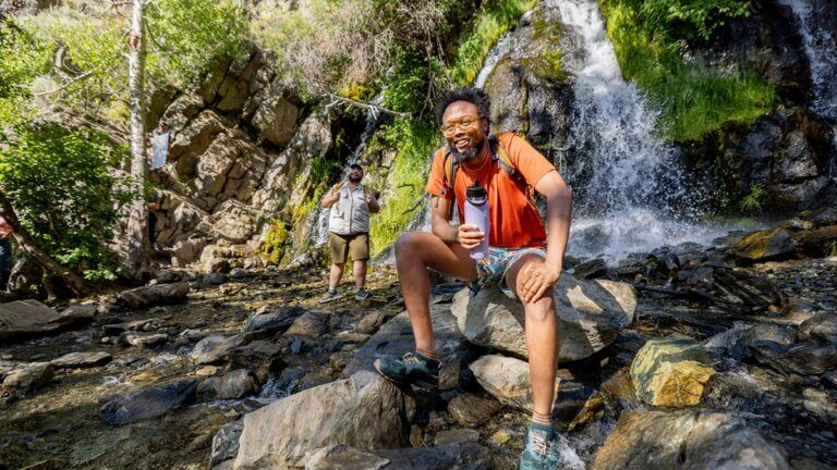 kings canyon waterfall trail hike in carson city nevada