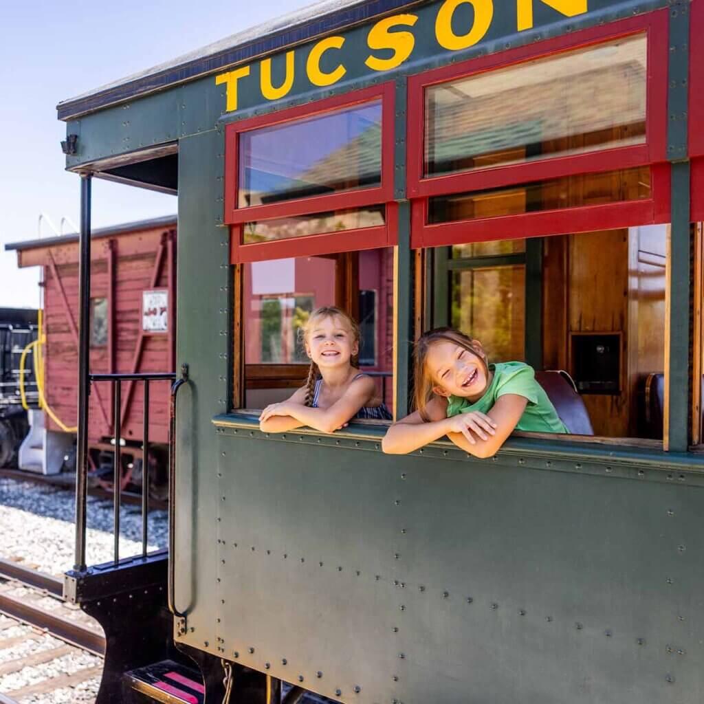 kids at nevada state railroad museum in carson city
