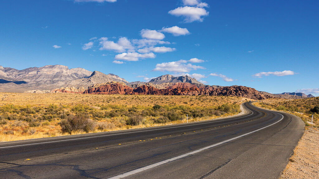 Scenic drive on Nevada State Route 159