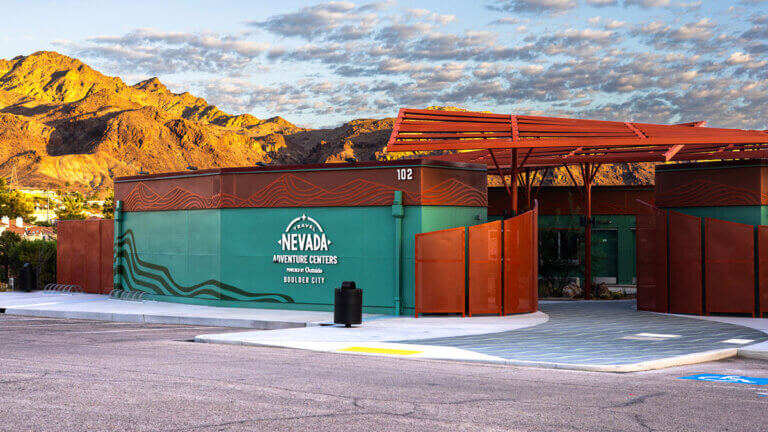 exterior of travel nevada adventure center powered by outside boulder city in boulder city nv